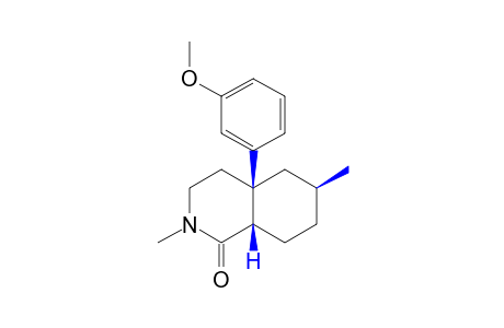 Rel-(4AR,6S,8AS)-4A-(3'-methoxyphenyl)-2,6-dimethyl-decahydro-isoquinoline-1-one