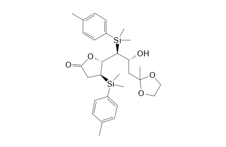 (3S,4S,5R,6R)-3,5-Bis[dimethyl(4-methylphenyl)silyl]-6-hydroxy-7-(2-methyldioxolan-2-yl)heptano-4-lactone isomer