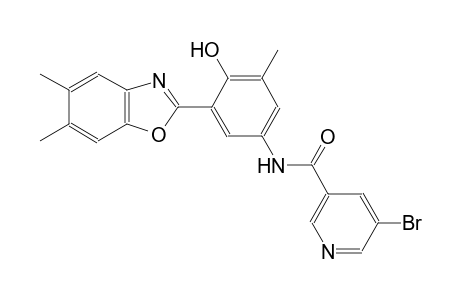 3-pyridinecarboxamide, 5-bromo-N-[3-(5,6-dimethyl-2-benzoxazolyl)-4-hydroxy-5-methylphenyl]-