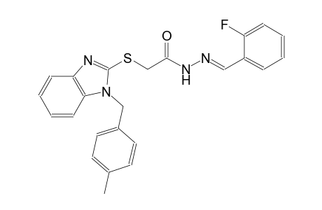 acetic acid, [[1-[(4-methylphenyl)methyl]-1H-benzimidazol-2-yl]thio]-, 2-[(E)-(2-fluorophenyl)methylidene]hydrazide