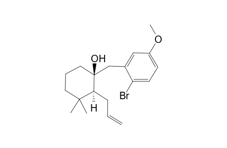 (1S,2S)-1-[(2-bromanyl-5-methoxy-phenyl)methyl]-3,3-dimethyl-2-prop-2-enyl-cyclohexan-1-ol