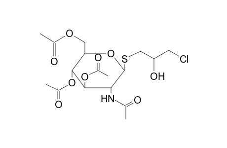 3-Chloro-2-hydroxypropyl 3,4,6-tri-O-acetyl-2-(acetylamino)-2-deoxy-1-thiohexopyranoside