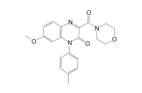 7-Methoxy-1-(4-methylphenyl)-3-(morpholin-4-ylcarbonyl)quinoxalin-2(1H)-one