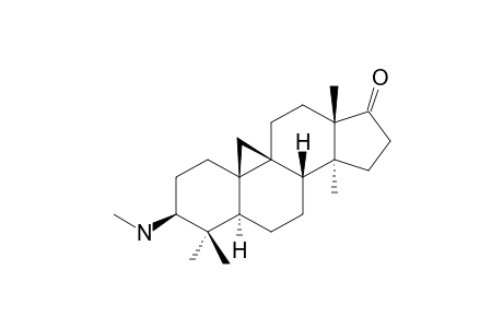(+)-17-OXOCYClOPROTOBUXINE;3-BETA-METHYLAMINO-9-BETA,10-BETA-CYClOBUXA-17-ONE