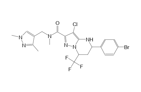 5-(4-bromophenyl)-3-chloro-N-[(1,3-dimethyl-1H-pyrazol-4-yl)methyl]-N-methyl-7-(trifluoromethyl)-4,5,6,7-tetrahydropyrazolo[1,5-a]pyrimidine-2-carboxamide