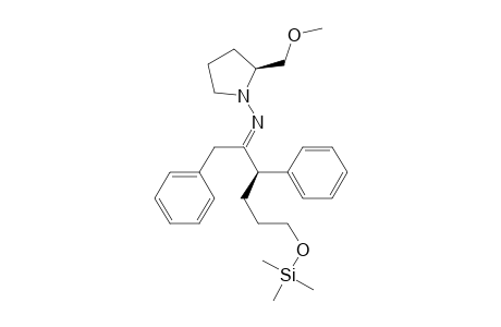 1-Pyrrolidinamine, 2-(methoxymethyl)-N-[2-phenyl-1-(phenylmethyl)-5-[(trimethylsilyl)oxy]pentylidene]-, [S-[R*,S*-(E)]]-