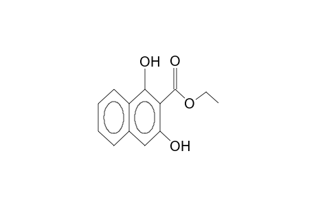 2-Naphthalenecarboxylic acid, 1,3-dihydroxy-, ethyl ester