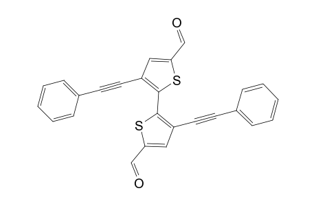 3,3'-bis[Phenylethynyl]-2,2'-bithiophene-5,5'-dicarbaldehyde