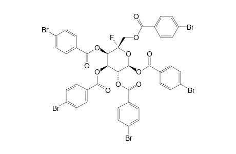PENTA-O-(4-BROMOBENZOYL)-5-FLUORO-BETA-D-GLUCOPYRANOSIDE