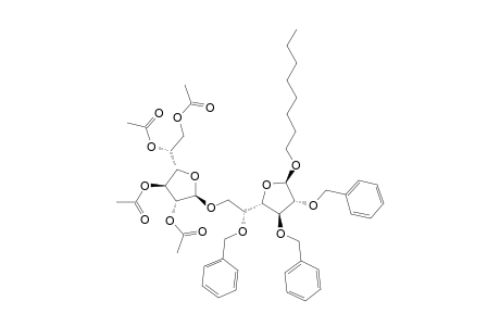 OCTYL-6-O-(2,3,5,6-TETRA-O-ACETYL-BETA-D-GALACTOFURANOSYL)-2,3,5-TRI-O-BENZYL-BETA-D-GALACTOFURANOSIDE