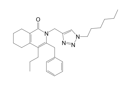 3-Benzyl-2-[(1-n-hexyl-1H-1,2,3-triazol-4-yl)methyl]-4-n-propyl-5,6,7,8-tetrahydroisoquinolin-1(2H)-one