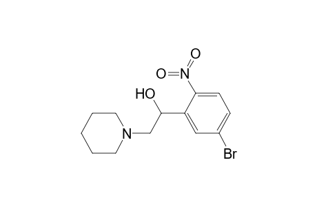 1-Piperidineethanol, .alpha.-(5-bromo-2-nitrophenyl)-, monohydrochloride