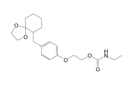 2-[4'-(2",2"-(ethylenedioxy)cyclohex-1"-ylmethyl)phenoxy]ethyl} N-ethylcarbamate