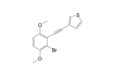 2-Bromo-3-(thiophenylethynyl)-1,4-dimethoxybenzene