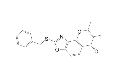 2-(Benzylsulfanyl)-7,8-dimethyl-6H-chromeno[8,7-d][1,3]oxazol-6-one