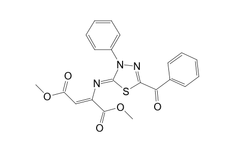 5-benzoyl-3-phenyl-2[[(Z)-1,2-bis(methoxycarbonyl)vinyl]imino]-2,3-dihydro-1,3,4-thiadiazole