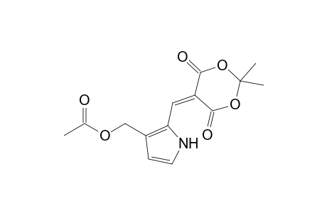 [2-[[2,2-dimethyl-4,6-bis(oxidanylidene)-1,3-dioxan-5-ylidene]methyl]-1H-pyrrol-3-yl]methyl ethanoate