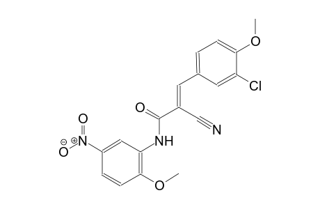 (2E)-3-(3-chloro-4-methoxyphenyl)-2-cyano-N-(2-methoxy-5-nitrophenyl)-2-propenamide