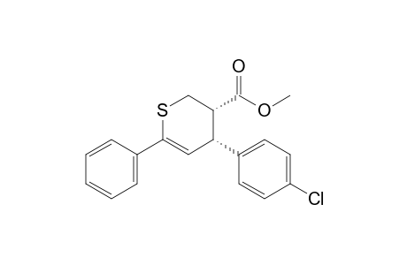 cis-Methyl 4-(4-chlorophenyl)-6-phenyl-3,4-dihydrothiopyran-3(2H)-carboxylate