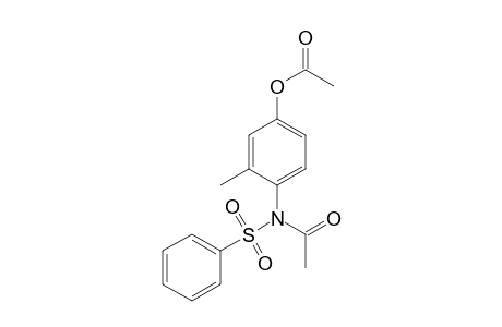 Acetic acid, 4-[acetyl(phenylsulfonyl)amino]-3-methylphenyl ester