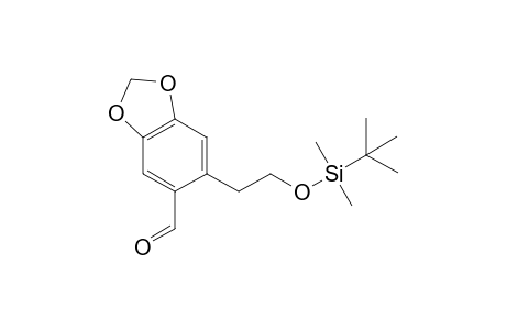 6-[2-[tert-butyl(dimethyl)silyl]oxyethyl]-1,3-benzodioxole-5-carboxaldehyde