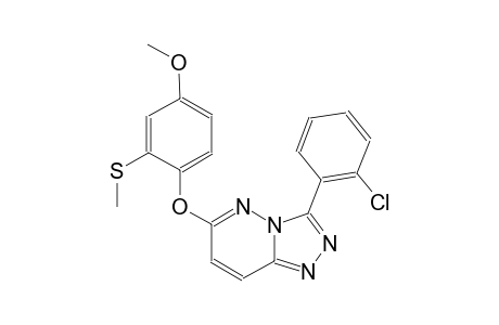 [1,2,4]triazolo[4,3-b]pyridazine, 3-(2-chlorophenyl)-6-[4-methoxy-2-(methylthio)phenoxy]-