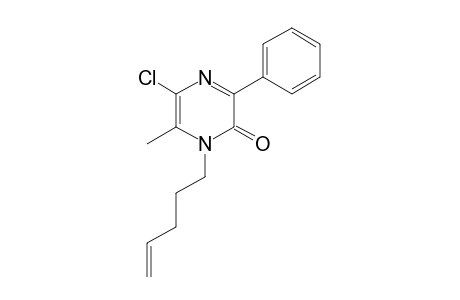 5-chloro-6-methyl-1-pent-4-enyl-3-phenylpyrazin-2-one