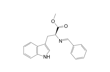2-(Benzylideneamino)-3-(1H-indol-3-yl)propanoic acid methyl ester