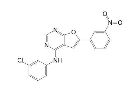 (3-chlorophenyl)-[6-(3-nitrophenyl)furo[2,3-d]pyrimidin-4-yl]amine
