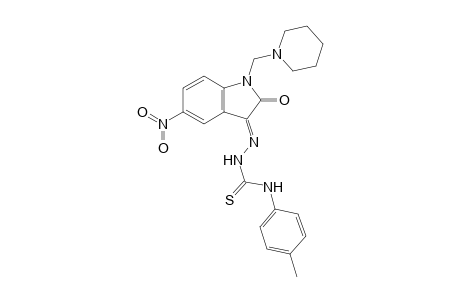 1-Piperidinomethyl-5-nitroindole-2,3-dione-3-N-(4-methylphenyl)thiosemicarbazone