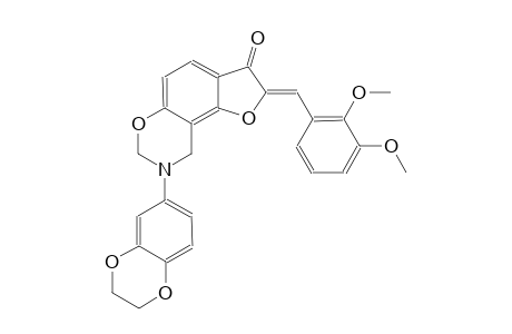 7H-furo[2,3-f][1,3]benzoxazin-3(2H)-one, 8-(2,3-dihydro-1,4-benzodioxin-6-yl)-2-[(2,3-dimethoxyphenyl)methylene]-8,9-dihydro-, (2Z)-
