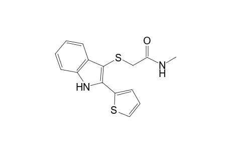 N-Methyl-2-([2-(2-thienyl)-1H-indol-3-yl]sulfanyl)acetamide