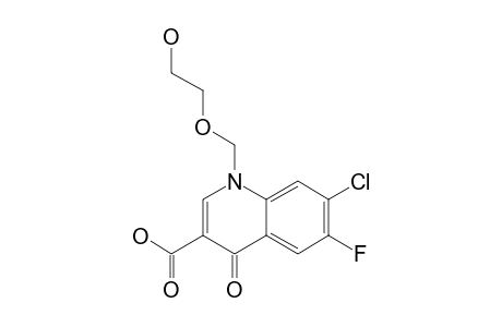 7-CHLORO-6-FLUORO-1,4-DIHYDRO-1-[(2-HYDROXYETHOXY)-METHYL]-4-OXO-QUINOLINE-3-CARBOXYLIC-ACID