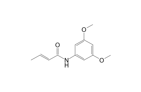(E)-N-(3,5-dimethoxyphenyl)but-2-enamide