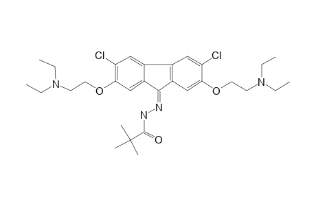 9-(2',2'-Dimethylpropanoilhydrazono)-3,6-dichloro-2,7-bis-[2-(diethylamino)-ethoxy]fluorene