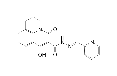 7-hydroxy-5-oxo-N'-[(E)-2-pyridinylmethylidene]-2,3-dihydro-1H,5H-pyrido[3,2,1-ij]quinoline-6-carbohydrazide