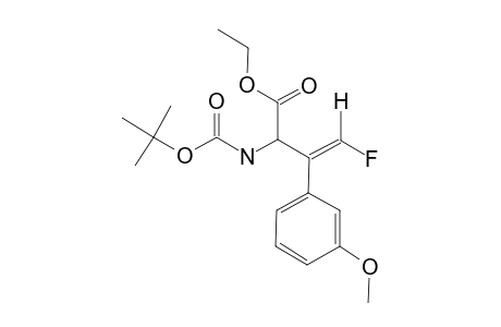 (E)-2-(tert-butoxycarbonylamino)-4-fluoro-3-(3-methoxyphenyl)but-3-enoic acid ethyl ester