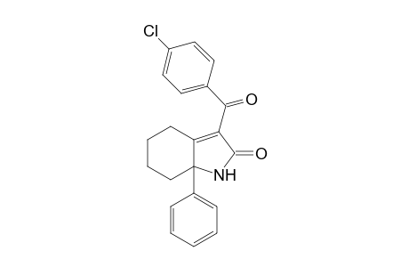 3-(4-Chlorobenzoyl)-7a-phenyl-1,4,5,6,7,7a-hexahydro-2H-indol-2-one