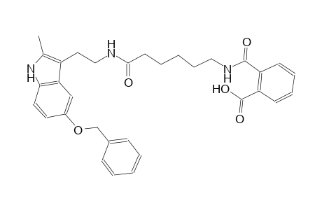 benzoic acid, 2-[[[6-[[2-[2-methyl-5-(phenylmethoxy)-1H-indol-3-yl]ethyl]amino]-6-oxohexyl]amino]carbonyl]-
