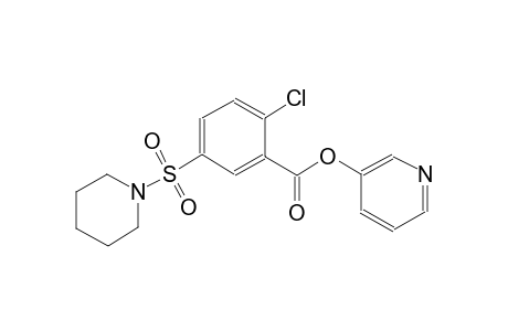 benzoic acid, 2-chloro-5-(1-piperidinylsulfonyl)-, 3-pyridinyl ester