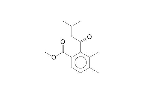 Methyl 3,4-dimethyl-2-(3-methylbutanoyl)benzoate