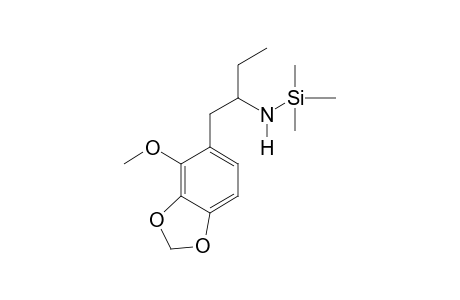 1-(2-Methoxy-3,4-methylenedioxyphenyl)butan-2-amine TMS