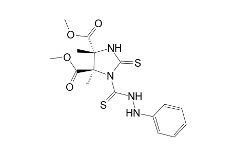 dl-4,5-Dimethyl-1-(N'-phenylhydrazinothiocarbonyl)-2-thioxoimidazolidine-4,5-dicarboxylic acid dimethyl ester