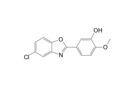 2-(3-Hydroxy-4-methoxyphenyl)-5-chlorobenzoxazole