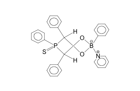 2,4,5,6-TETRAPHENYL-5-THIONO-1,3,2,5-DIOXABORAPHOSPHORINANE-PYRIDINECOMPLEX