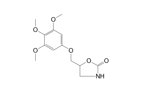 5-[(3,4,5-TRIMETHOXYPHENOXY)METHYL]-2-OXAZOLIDINONE