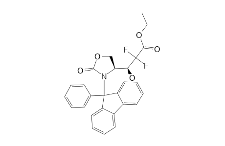 ETHYL-(4S,3'S)-2-OXO-3-(9-PHENYLFLUOREN-9-YL)-OXAZOLIDINE-4-(2',2'-DIFLUORO-3'-HYDROXY)-PROPANOATE