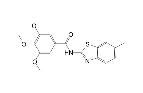 3,4,5-trimethoxy-N-(6-methyl-1,3-benzothiazol-2-yl)benzamide