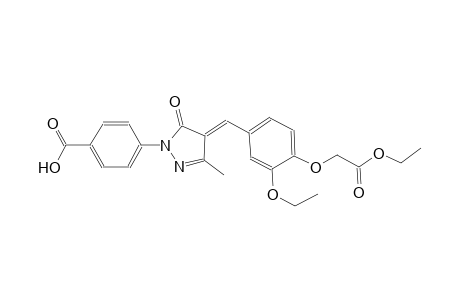 4-{(4E)-4-[3-ethoxy-4-(2-ethoxy-2-oxoethoxy)benzylidene]-3-methyl-5-oxo-4,5-dihydro-1H-pyrazol-1-yl}benzoic acid
