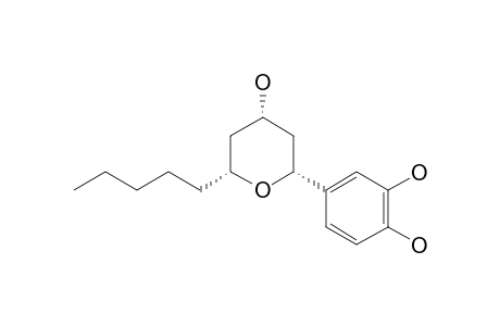 4-[(2R,4S,6R)-6-amyl-4-hydroxy-tetrahydropyran-2-yl]pyrocatechol
